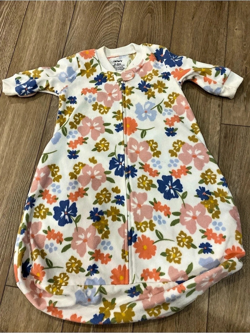 4 piece baby bundle Carter's Baby Footie Set Floral Rainbow Pink & White 0-3M
